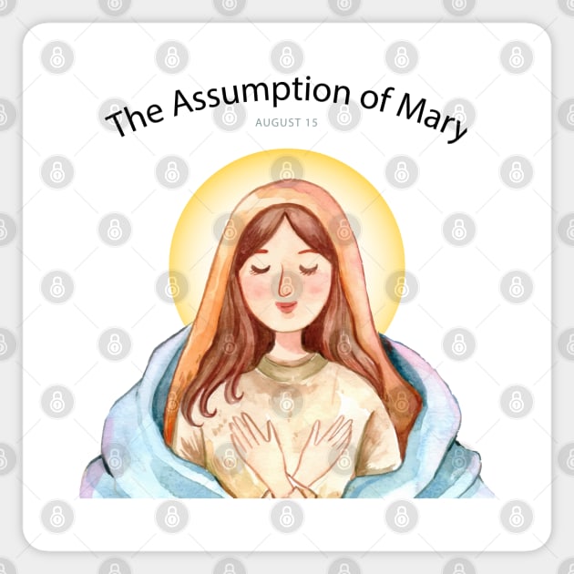 The Assumption Of MAry Sticker by Mako Design 